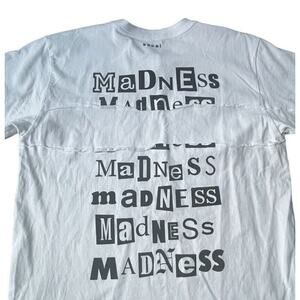 Sacai T-Shirt Mens Large/4 White Madness Archive Mix Cut And Sew Slim Japan MINT